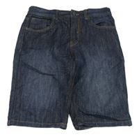 Tmavomodré straight riflové kraťasy Denim Co. 