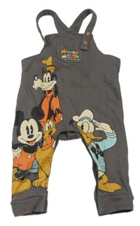 Šedé laclové tepláky s Mickeym a kamarády Disney