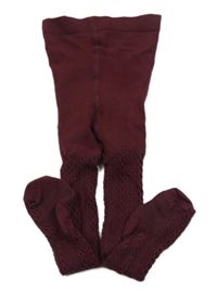 Vínové pančuchy H&M