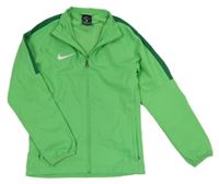 Zelená funkčná šušťáková športová bunda s logom Adidas