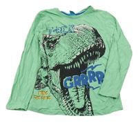 Světlezelené triko s dinosaurem Little Kids 