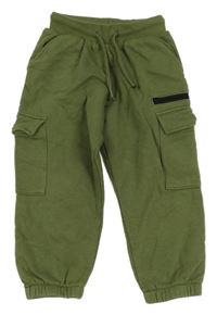 Khaki cargo tepláky Next