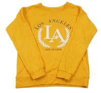 Žlutá mikina s potiskem Primark