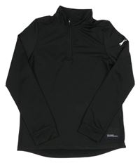 Čierna športová mikina s logom Slazenger