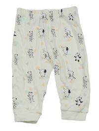 Bílé tepláky se zvířátky George 