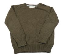 Hnedý vlnený sveter Zara