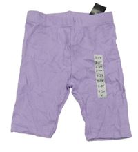 Nové - Levandulové žebrované elastické kraťasy Dunnes