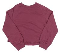 Ružová crop oversize mikina Next