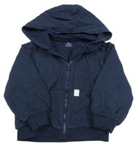 Tmavomodrá propínací mikina s kapucí M&S