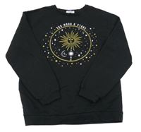 Černá mikina s potiskem Primark