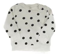 Bílá mikina s puntíky F&F