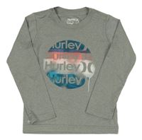 Šedé sportovní triko s logy Hurley 