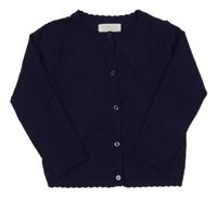 Tmavomodrý prepínaci sveter s bambulkami Primark