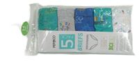 Nové - 5pack - 2x zelené + 1x modré + 1x šedé + 1x bílé slipy s příšerkami Pep&Co
