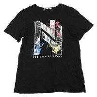 Černé tričko s potiskem H&M