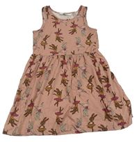 Staroružové šaty so zajačikmi zn. H&M