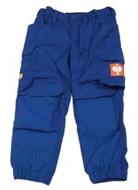 Safírové kostkované cargo cuff outdoorové kalhoty s Máriem engelbert strauss