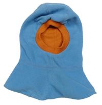 Modro-oranžová fleecová kukla 