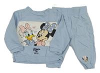 2Set - Světlemodro-bílá mikina s Minnie a Daisy + tepláky C&A