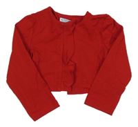 Červené propínací bolérko s volánikom mayoral