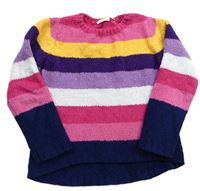 Farebný pruhovaný sveter Kids