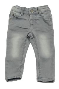 Šedé skinny rifle Hema