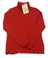 Nové - Červený žebrovaný rolák M&S