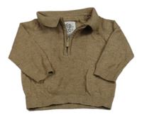 Hnedý polo sveter zn. F&F
