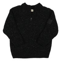 Černý melírovaný svetr F&F