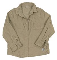 Béžová manšestrová košile