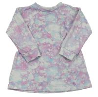 Ružovo-farebné batikované teplákové šaty Dunnes