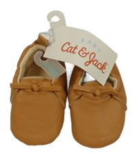 Nové - Hnedé koženkové cápačky Cat&Jack vel. 18