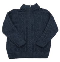 Tmavomodrý svetr Sfera