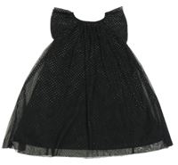 Černé třpytivé tylové šaty Zeeman
