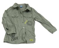 Khaki košile s lvem Dopodopo