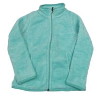 Tyrkysová melírovaná chlpatá prepínaci mikina Lupilu