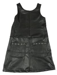 Černé koženkové šaty George