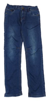 Tmavomodré teplákové skinny rifle Yigga