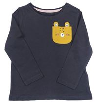 Tmavošedé triko s leopardem F&F
