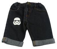 Černé riflové kraťasy se StarWars