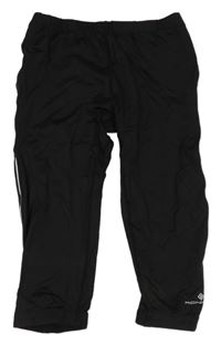 Čierne crop športové legíny