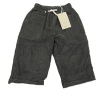 Nové - tmavošedé manšestráky Dunnes 