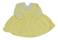 Žluté bavlněné šaty s kapsičkou Ergee