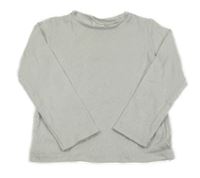 Perleťové žebrované triko Zara