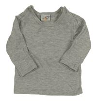 Šedé melírované triko 