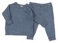 2 set - Modrý ľahký svetr + úpletové nohavice Next