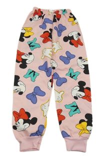 Světelrůžové tepláky s Minnie 