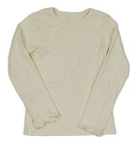 Smetanové žebrované triko George