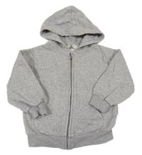 Sivá melírovaná prepínaci mikina s kapucňou H&M