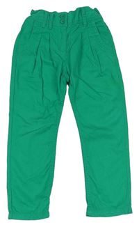 Zelené plátenné nohavice Next
